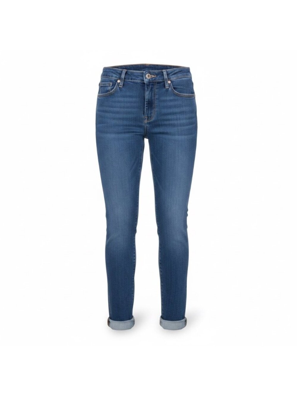 Paige Womens Blue Cotton Blend Verdugo Ankle Jeans Size 25